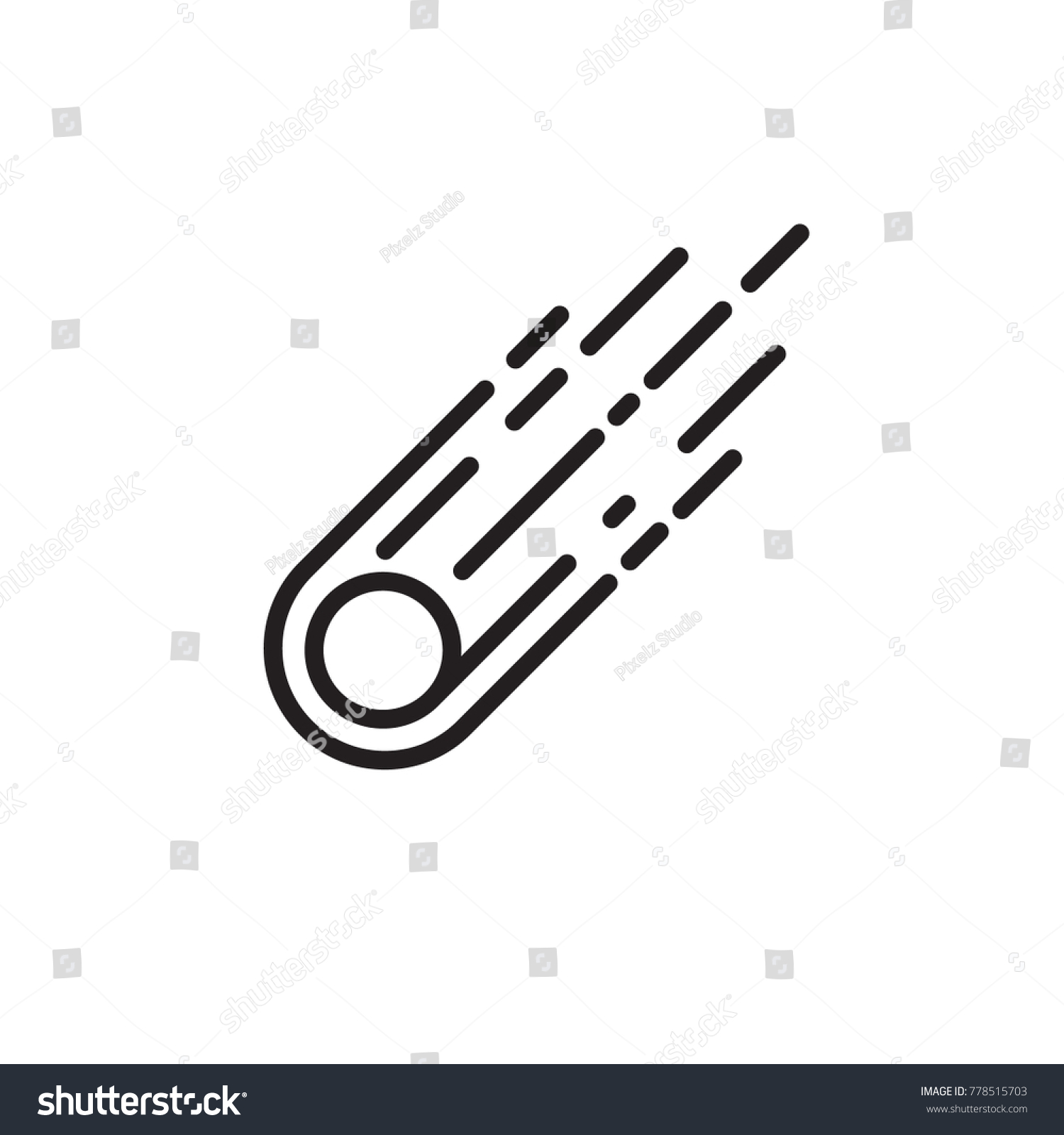 Asteroids Icon Vector Stock Vector (Royalty Free) 778515703 | Shutterstock