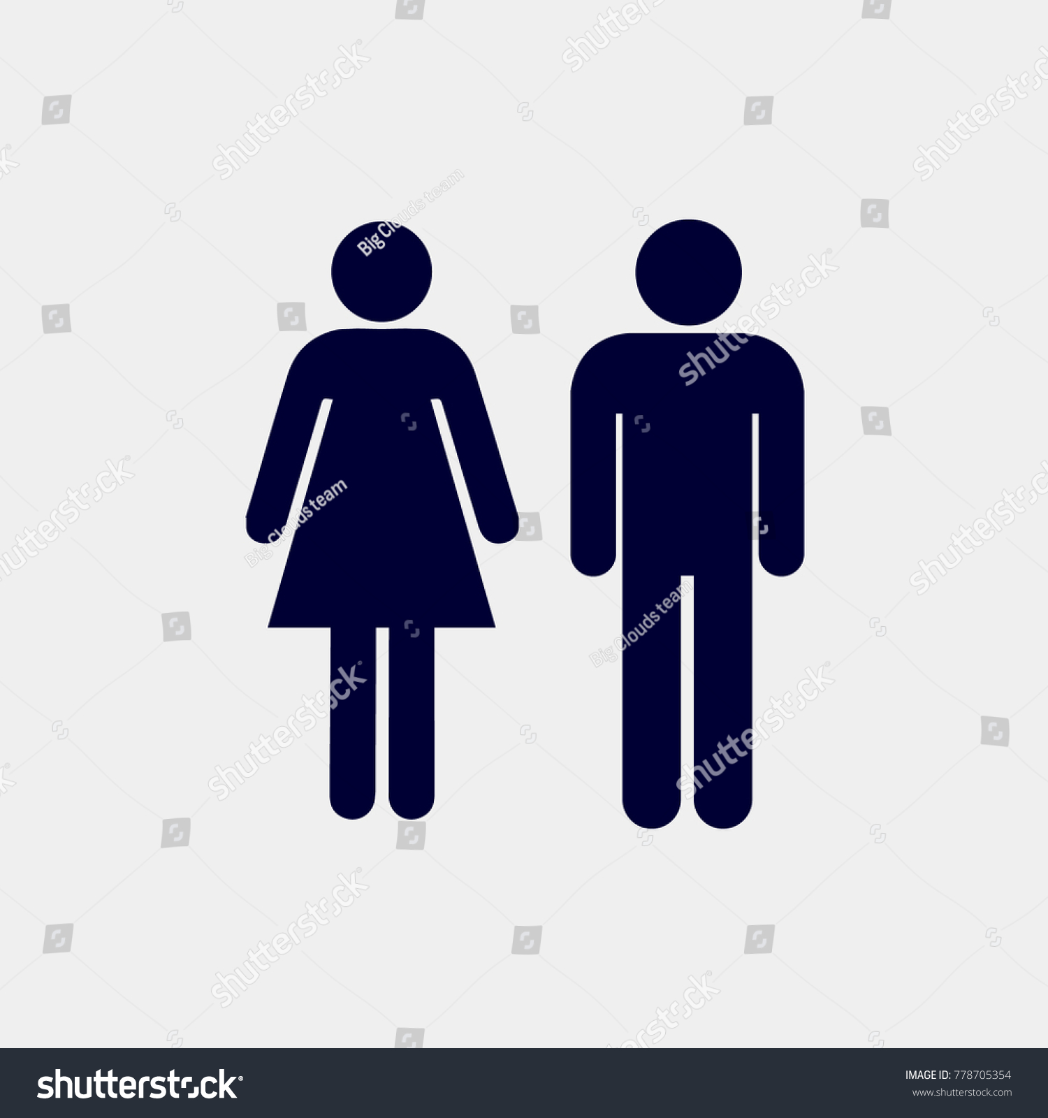 Man Woman Icon Vector Illustration Gender Stock Vector Royalty Free 778705354 Shutterstock 1439