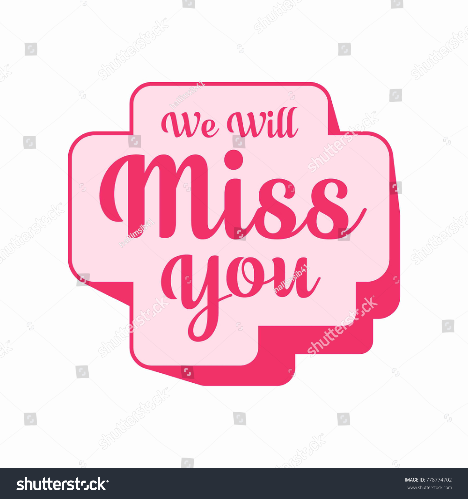 Farewell Party Template We Will Miss Stock Vector (Royalty Free ...