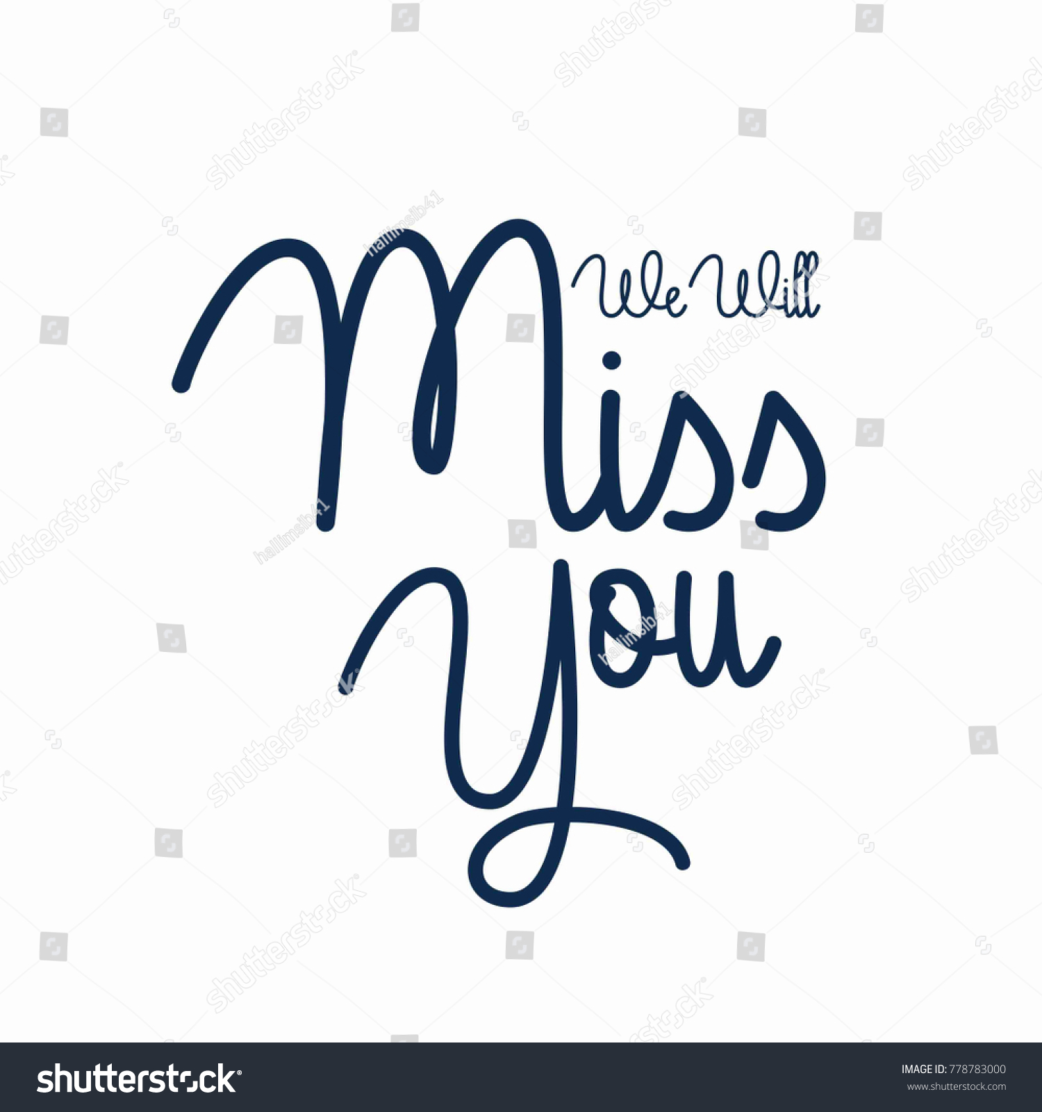 Farewell Party We Will Miss You Stock Vector (Royalty Free) 778783000 ...