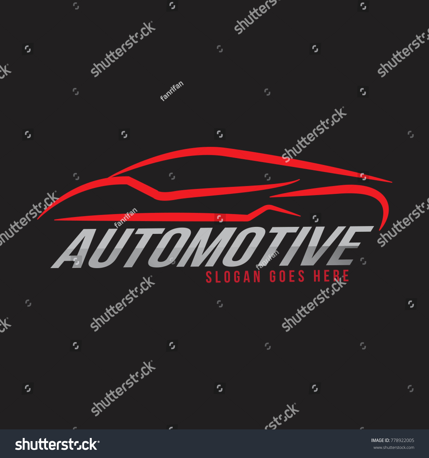 Automotive Line Premium Logo Car Wash Stock Vector (royalty Free 