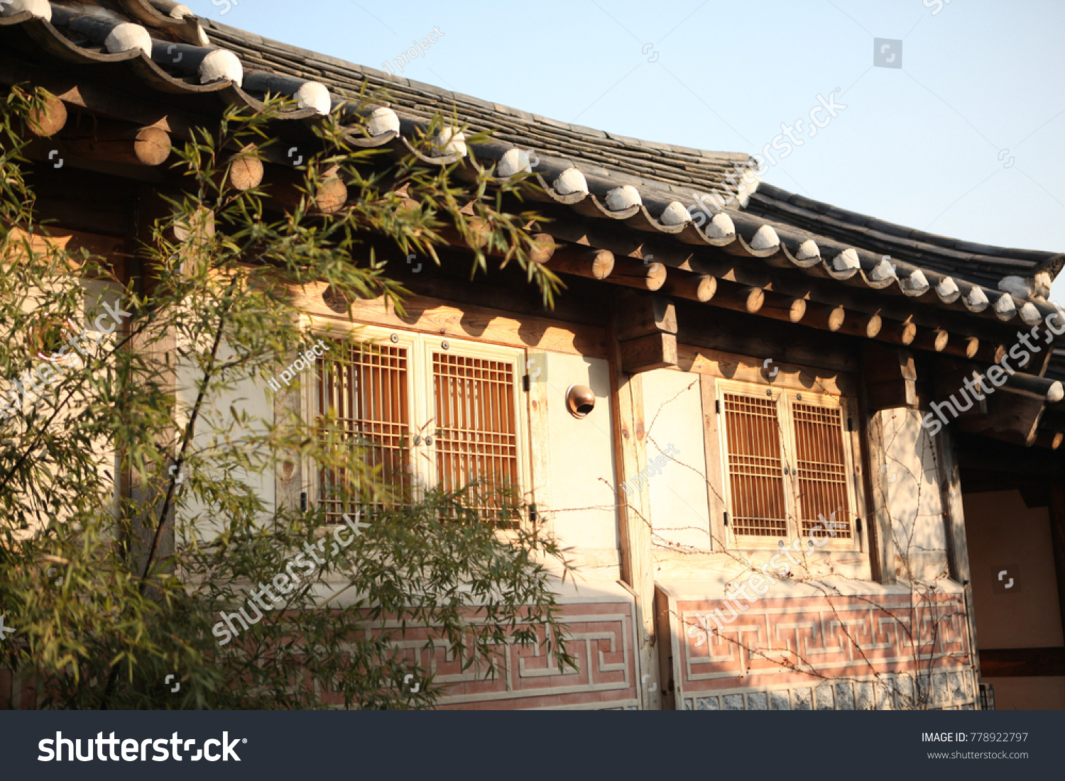 Traditional Korean Style Architecture Bukchon Hanok Stock Photo ...