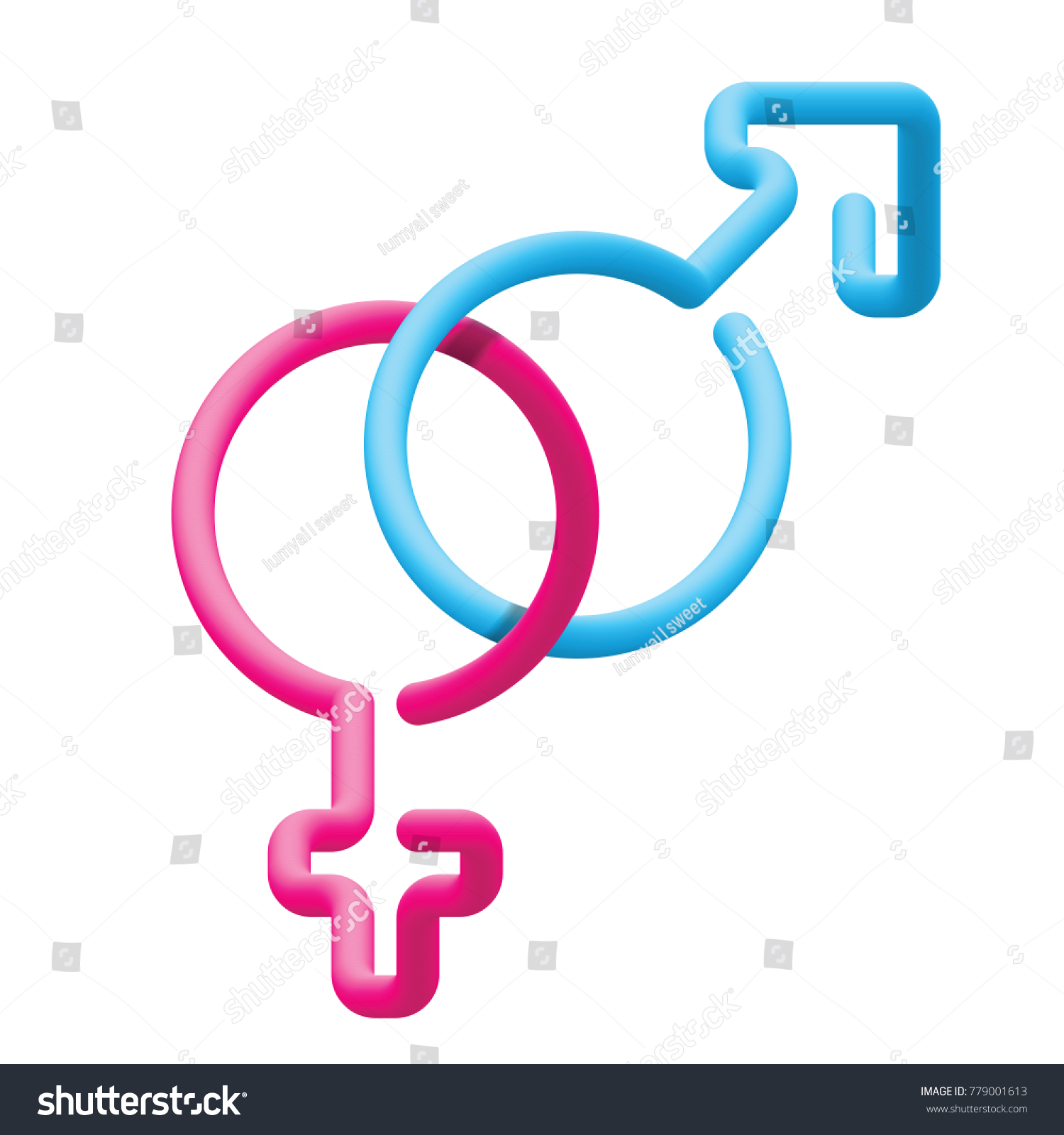 Sex Icon Gender Signs Male Female Stock Vector Royalty Free 779001613