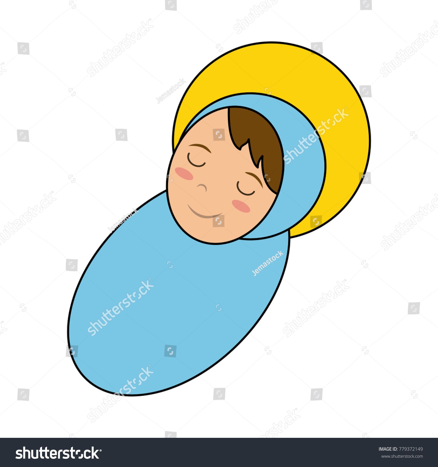 Baby Jesus Cartoon Stock Vector (Royalty Free) 779372149 | Shutterstock