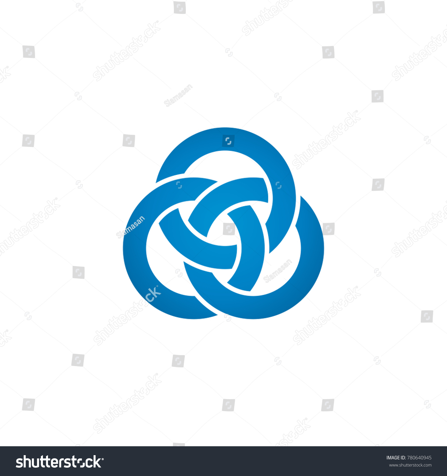 Interlocking Circle Logo Concept Vector Stock Vector (Royalty Free ...