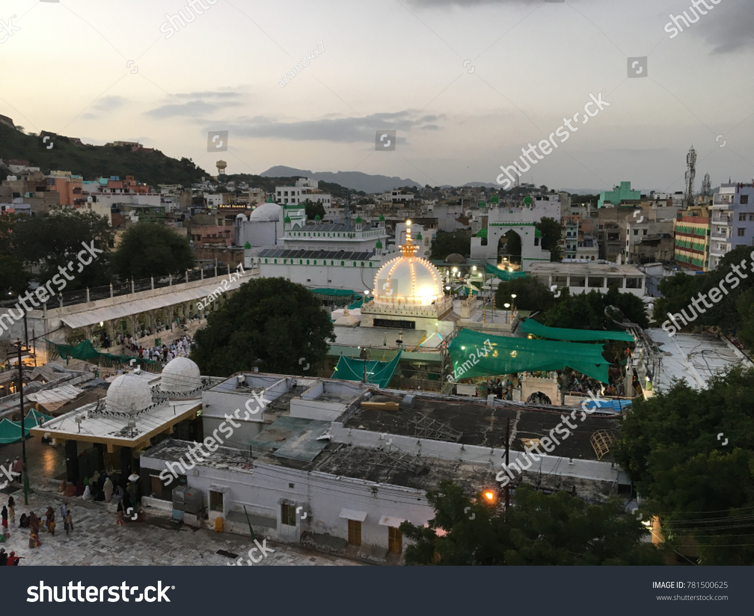 Dargah Moinuddin Chishti Known Ajmer Sharief Stock Photo 781500625 ...