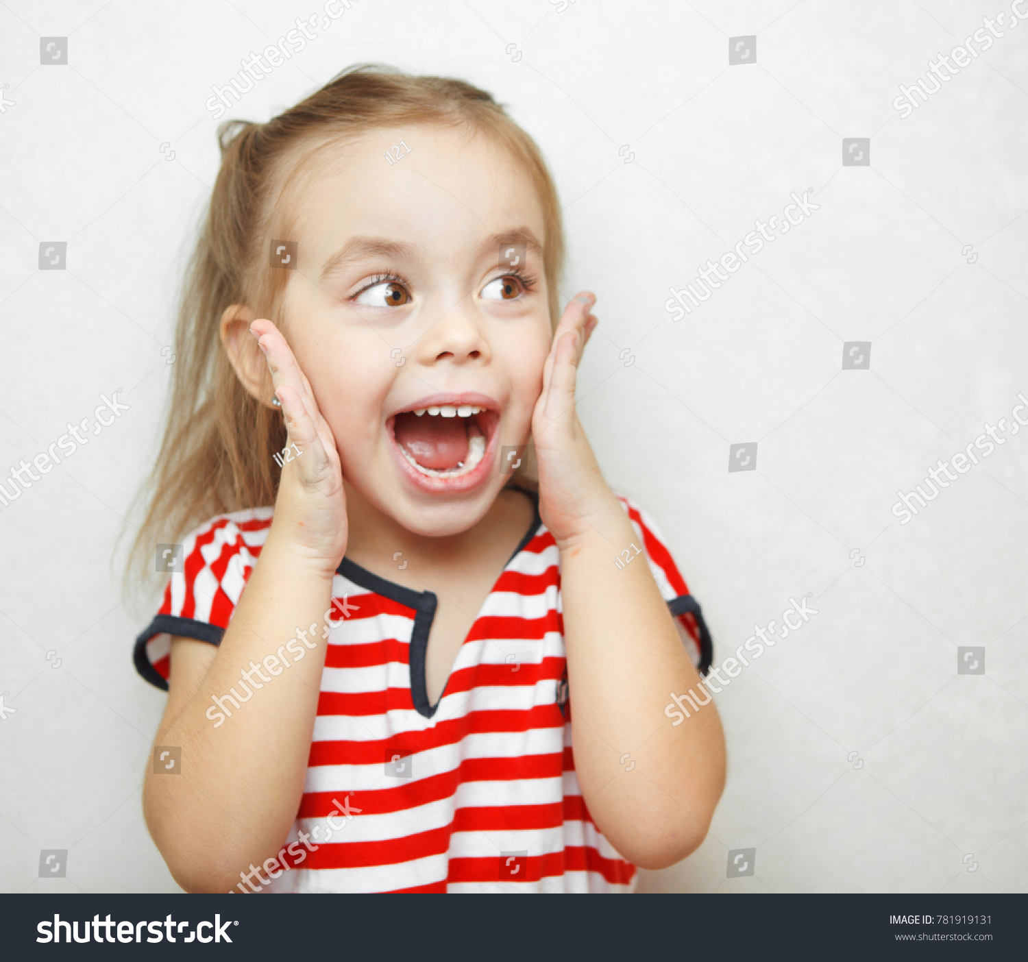 Funny Little Girl Taken Aback By Stock Photo 781919131 | Shutterstock