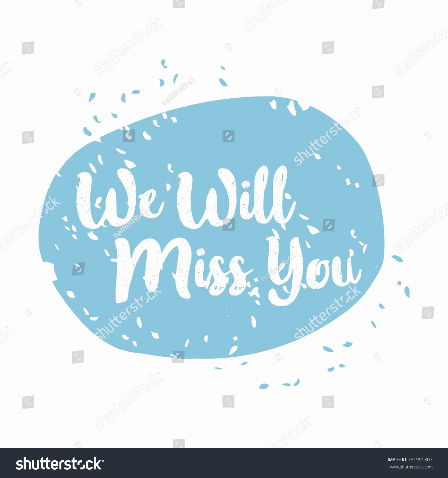 Farewell Party We Will Miss You Stock Vector (Royalty Free) 781951807 ...