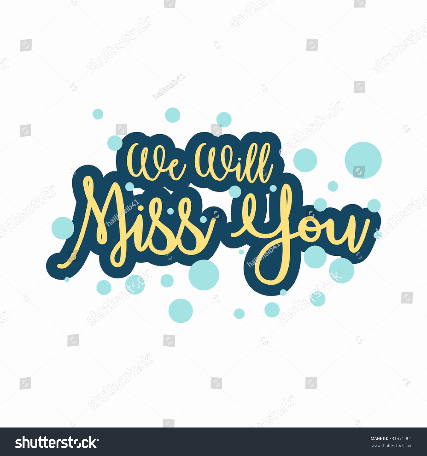 Farewell Party We Will Miss You Stock Vector (Royalty Free) 781971901 ...