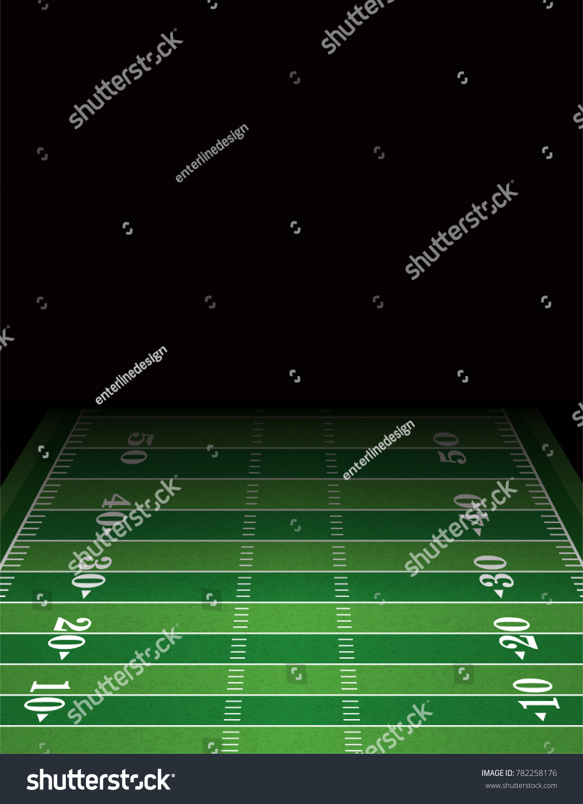 American Football Field Background Room Copy Stock Illustration ...