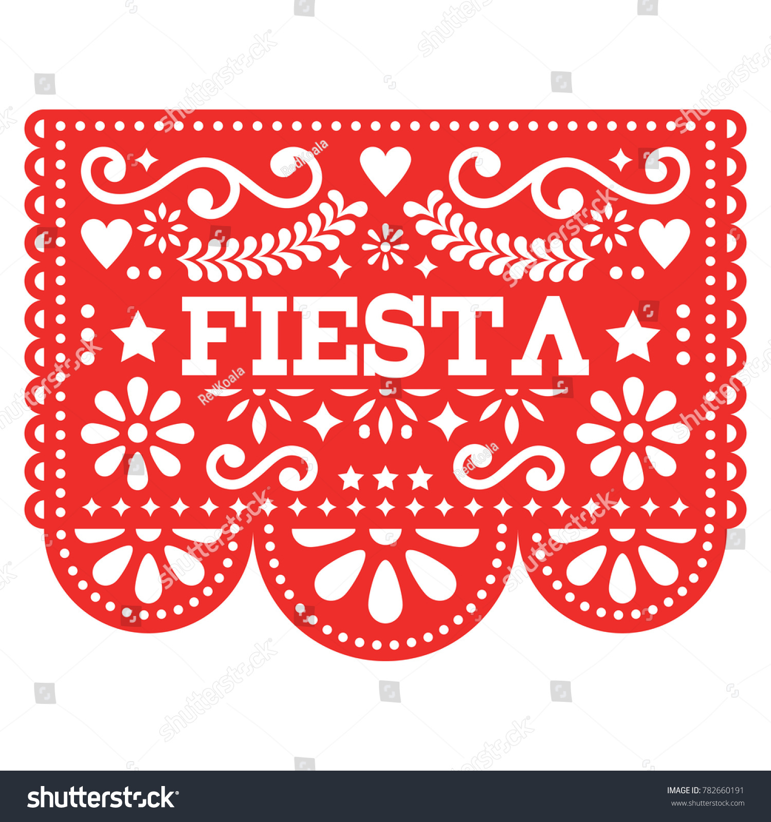 Mexican Fiesta Papel Picado Vector Design Stock Vector Royalty Free 782660191 Shutterstock 5864