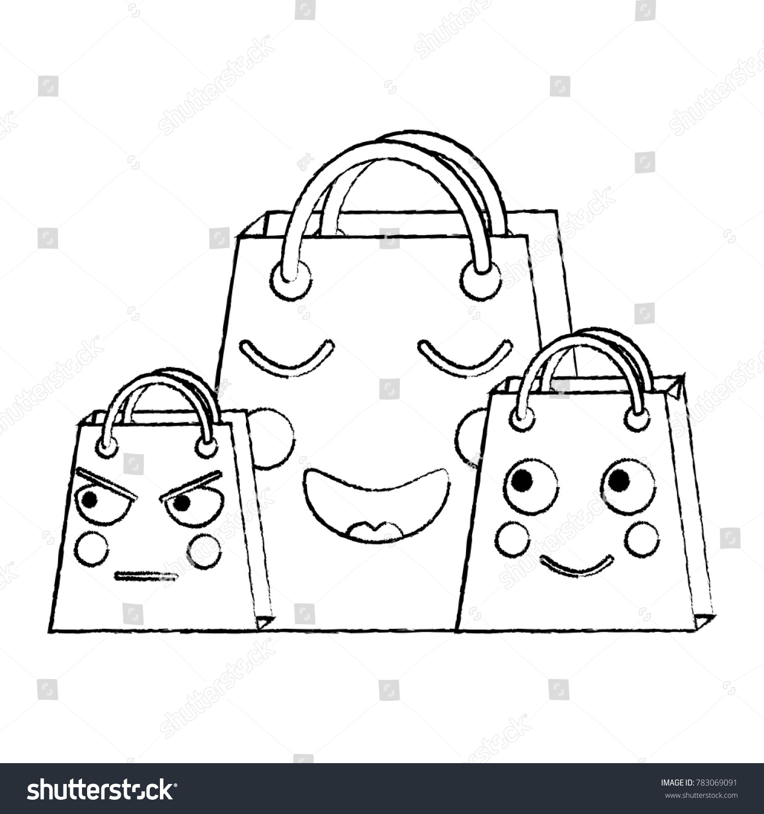 Shopping Bag Emoji Icon Image Stock Vector (Royalty Free) 783069091 ...