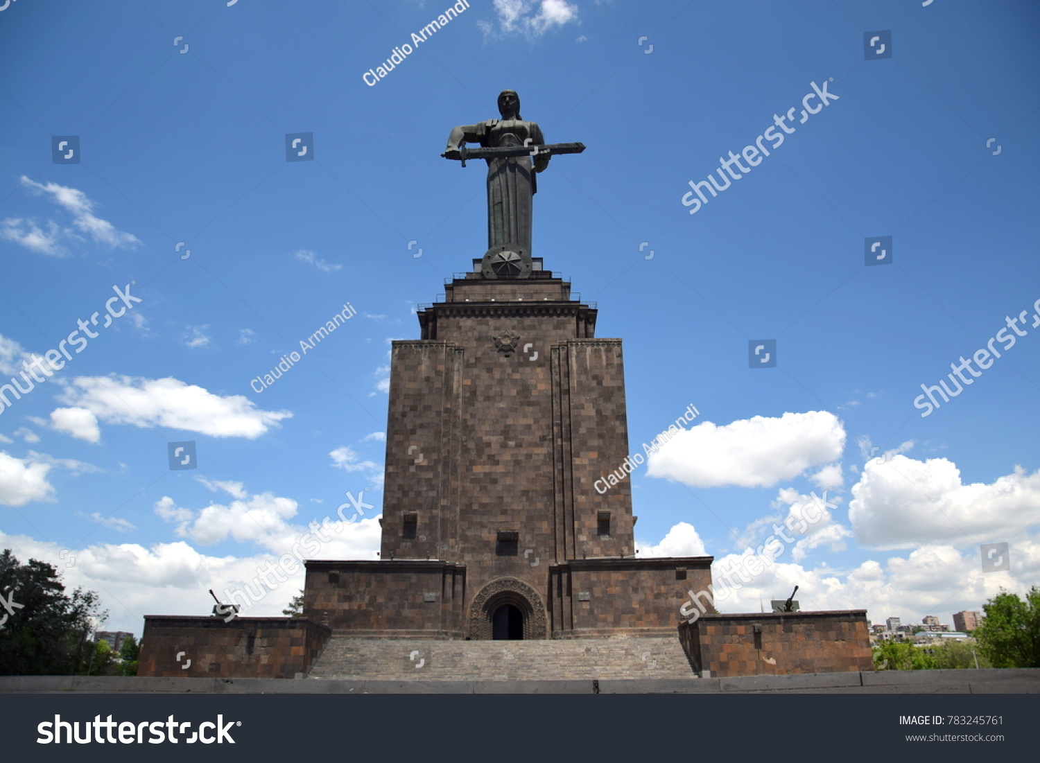 Statue Mother Armenia Victory Park Yerevan Stock Photo 783245761 ...