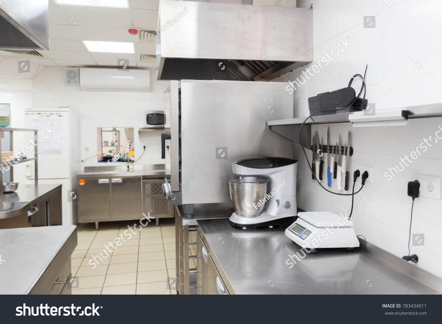 Stock Photo Modern Kitchen Equipment In A Restaurant 783434011 