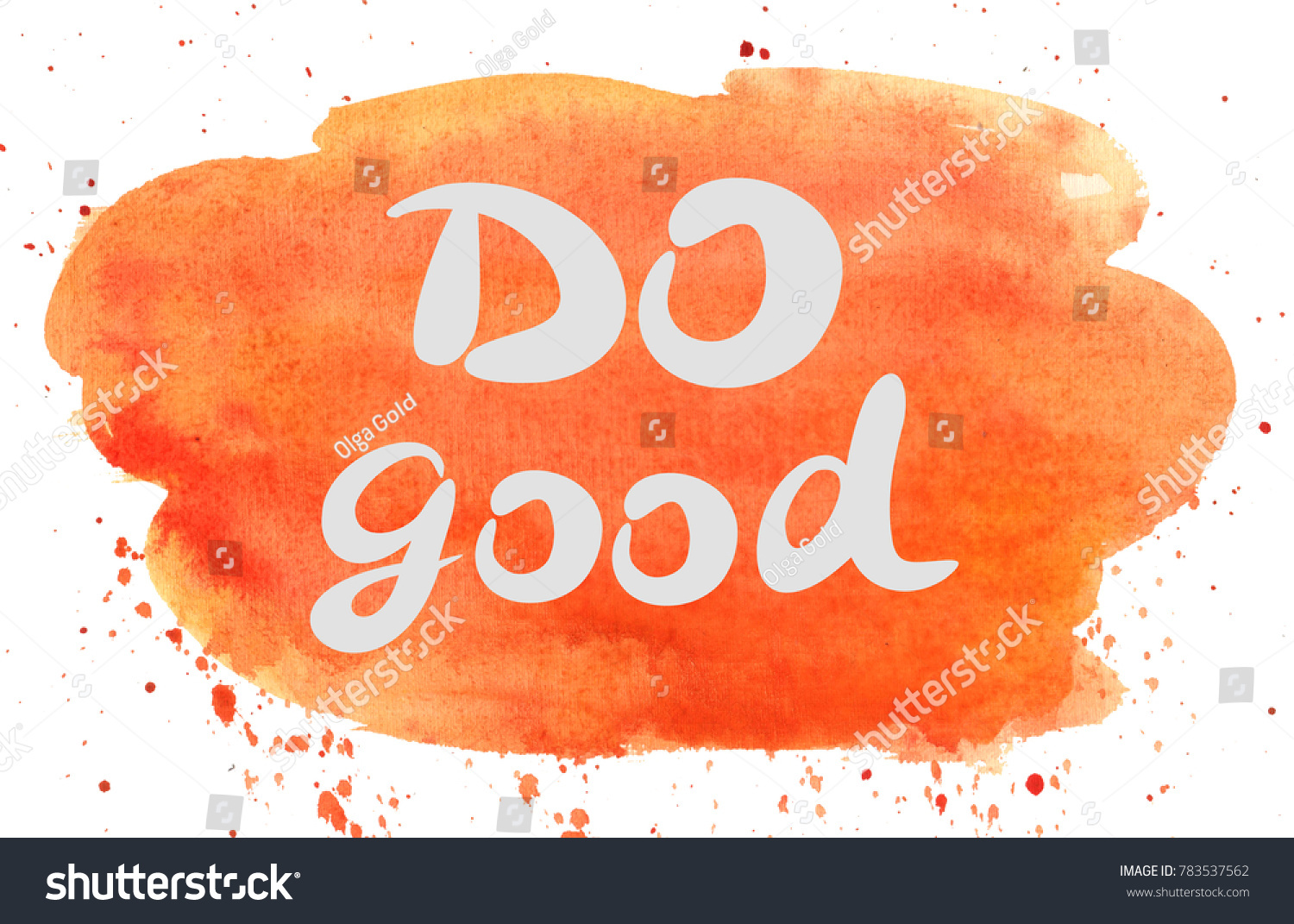 hand-lettering-do-good-done-watercolor-stock-illustration-783537562