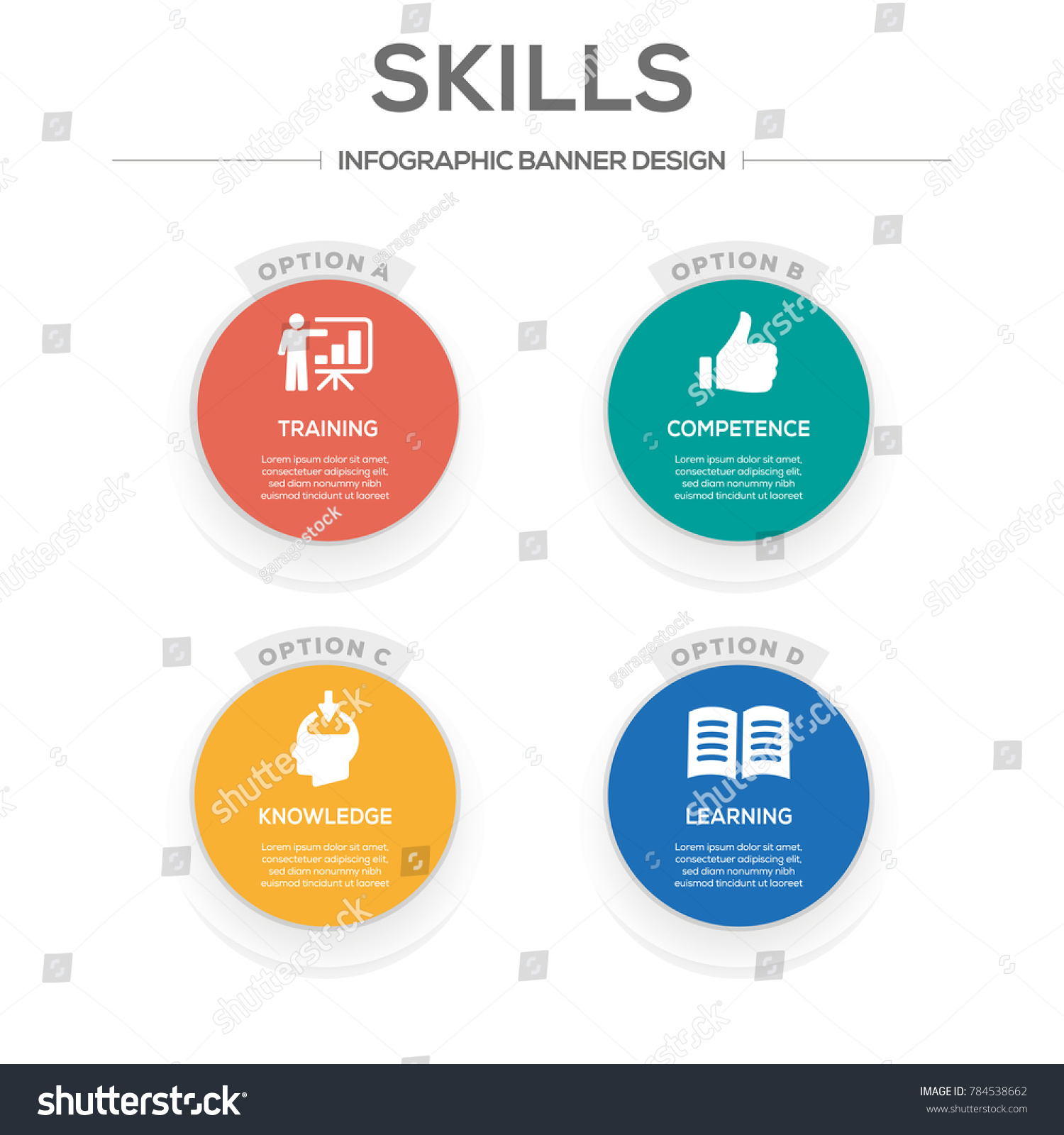 Skills Infographic Icons Stock Vector (royalty Free) 784538662 