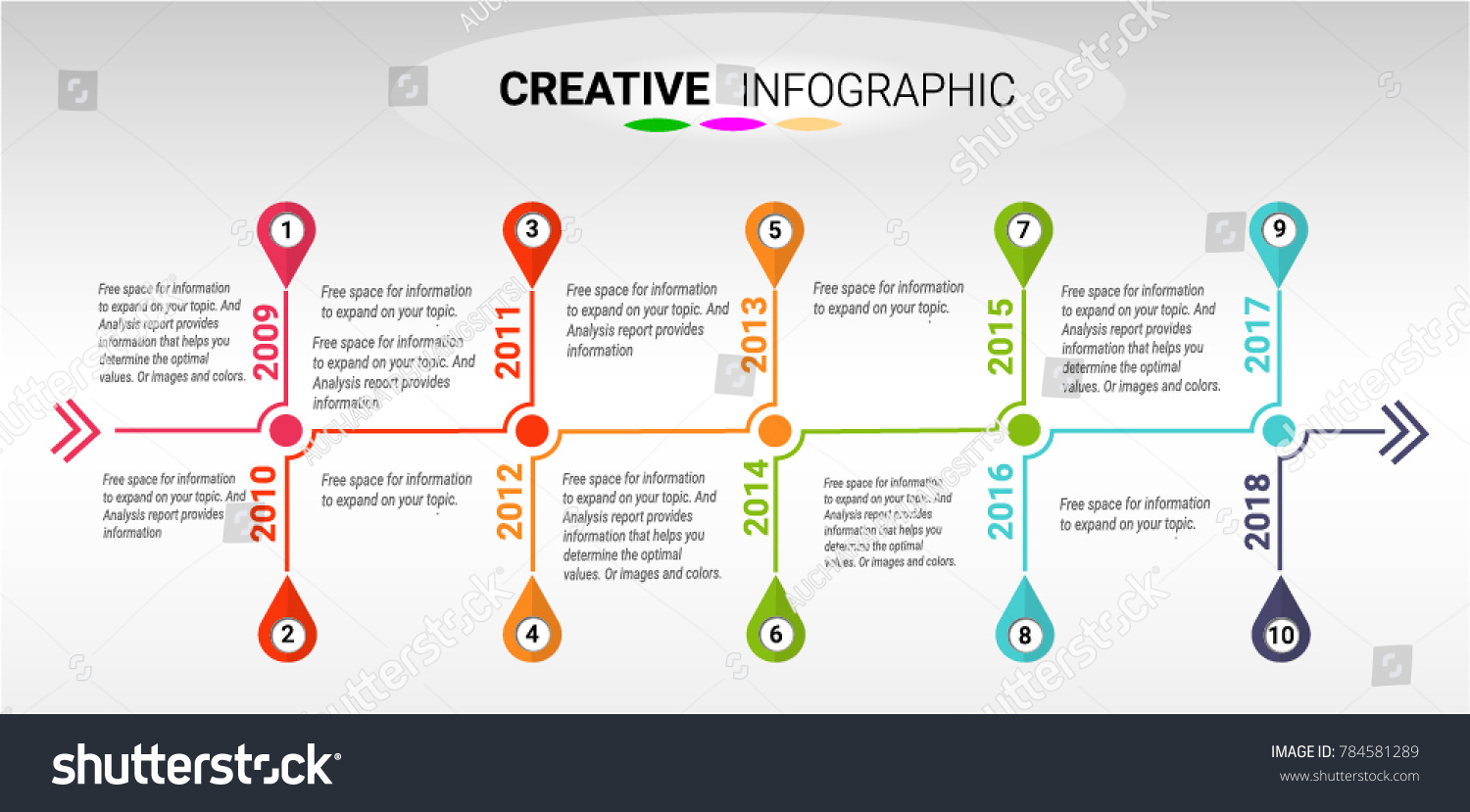 Timeline Infographics Template Vector Infographics Timeline Stock ...