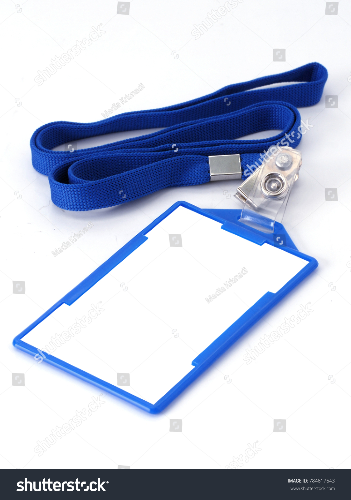 Blank Fold Clip Name Tag Identification Stock Photo 784617643 ...