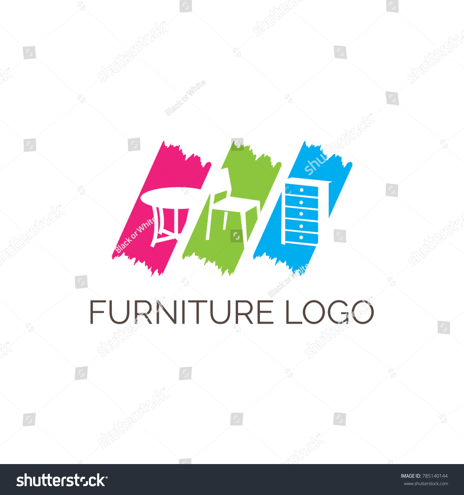 Furniture Logo Design Vector Stock Vector (Royalty Free) 785140144 ...