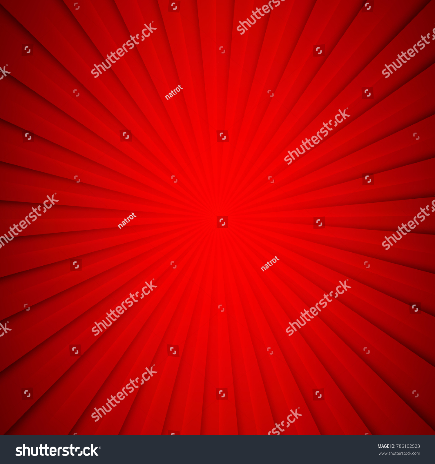 Red Sun Rays Background Vector Stock Vector Royalty Free 786102523