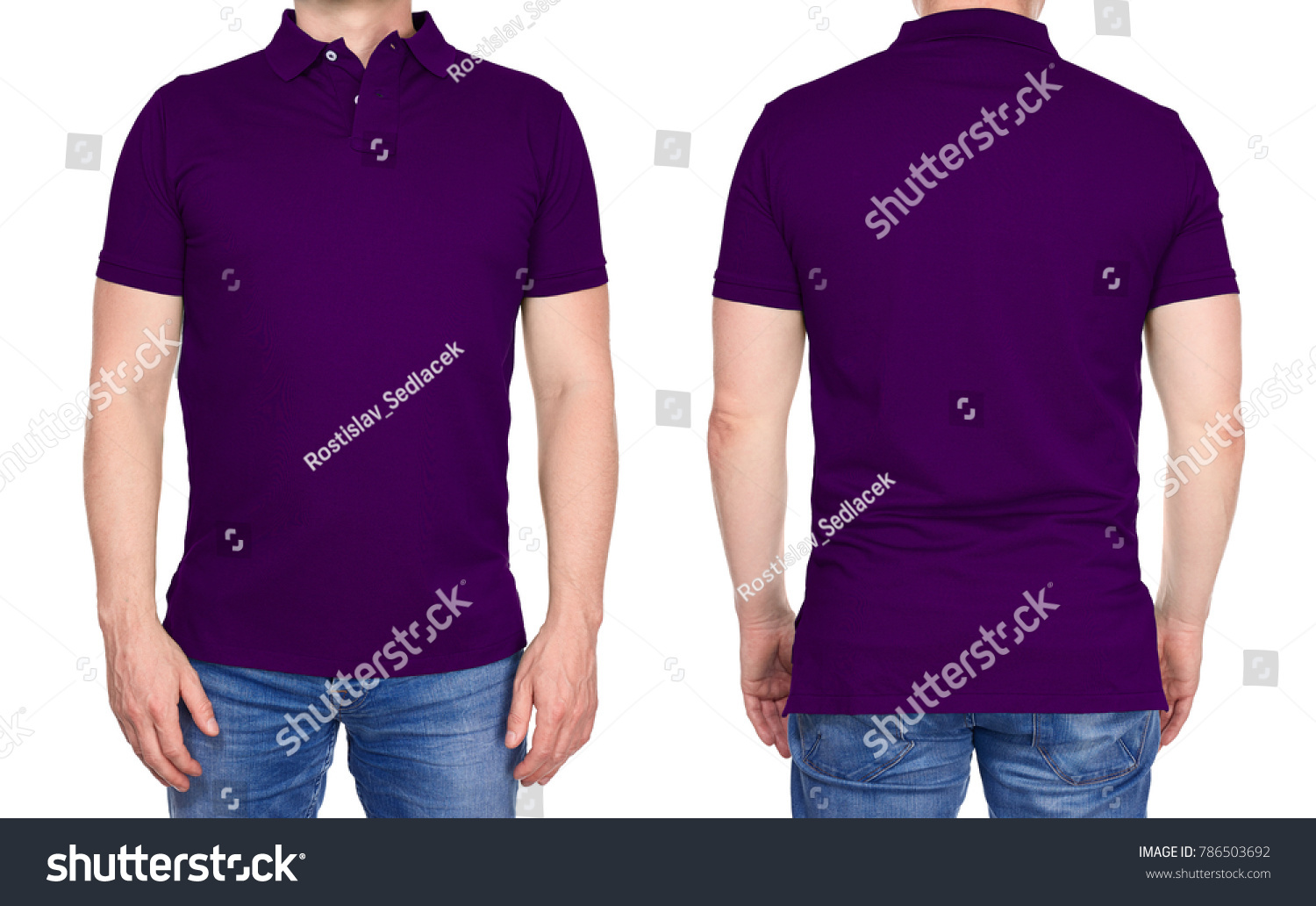 Tshirt Design Young Man Blank Purple Stock Photo 786503692 | Shutterstock