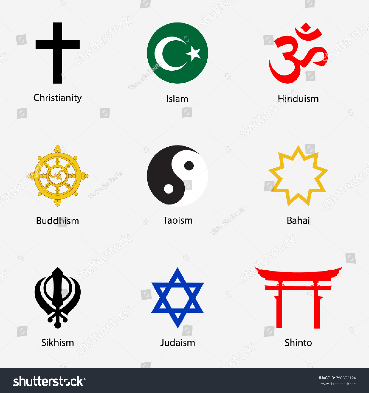 Значки религии и их названия