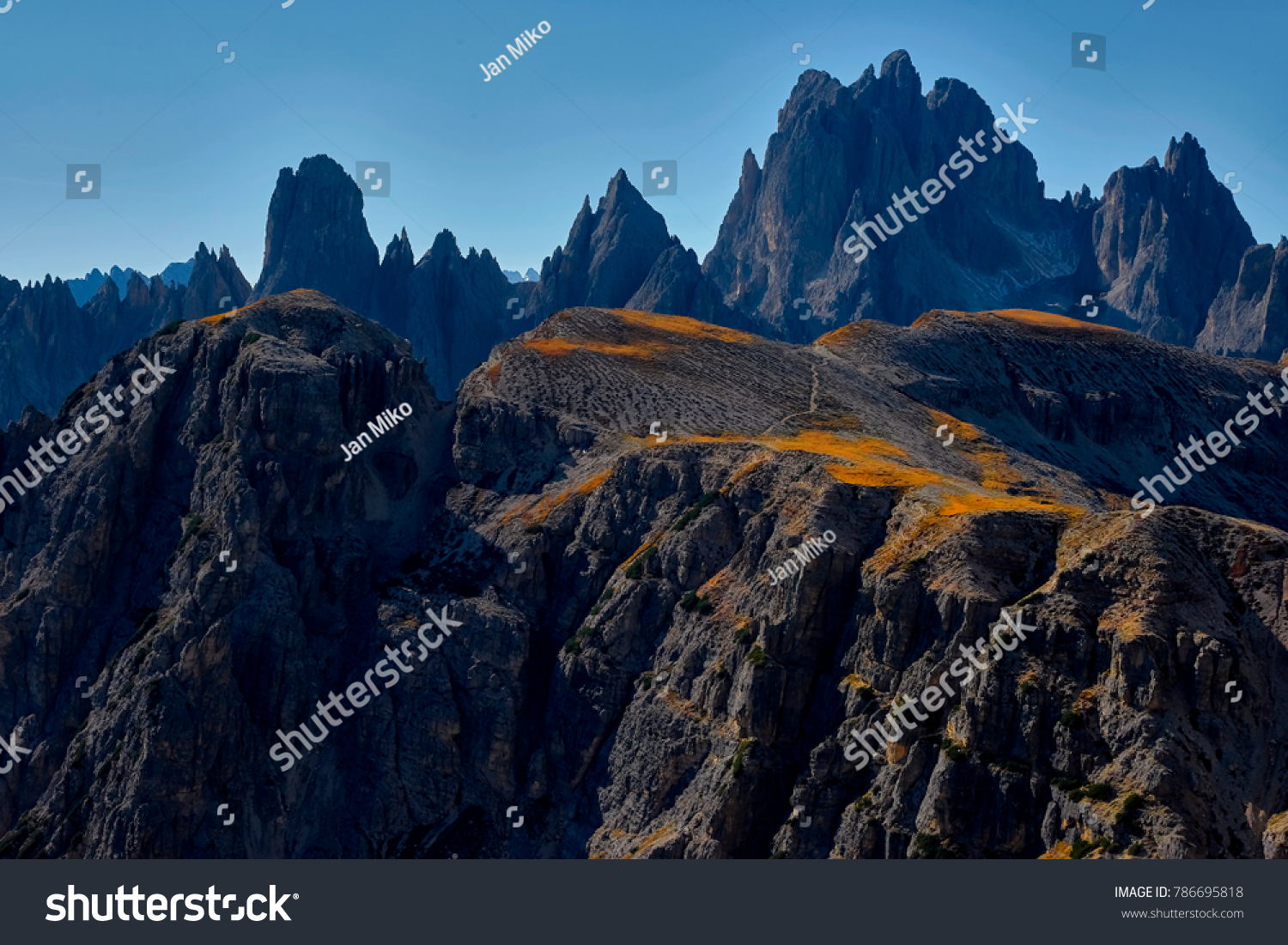 Parco Naturale Tre Cime Back Located Stock Photo 786695818 | Shutterstock