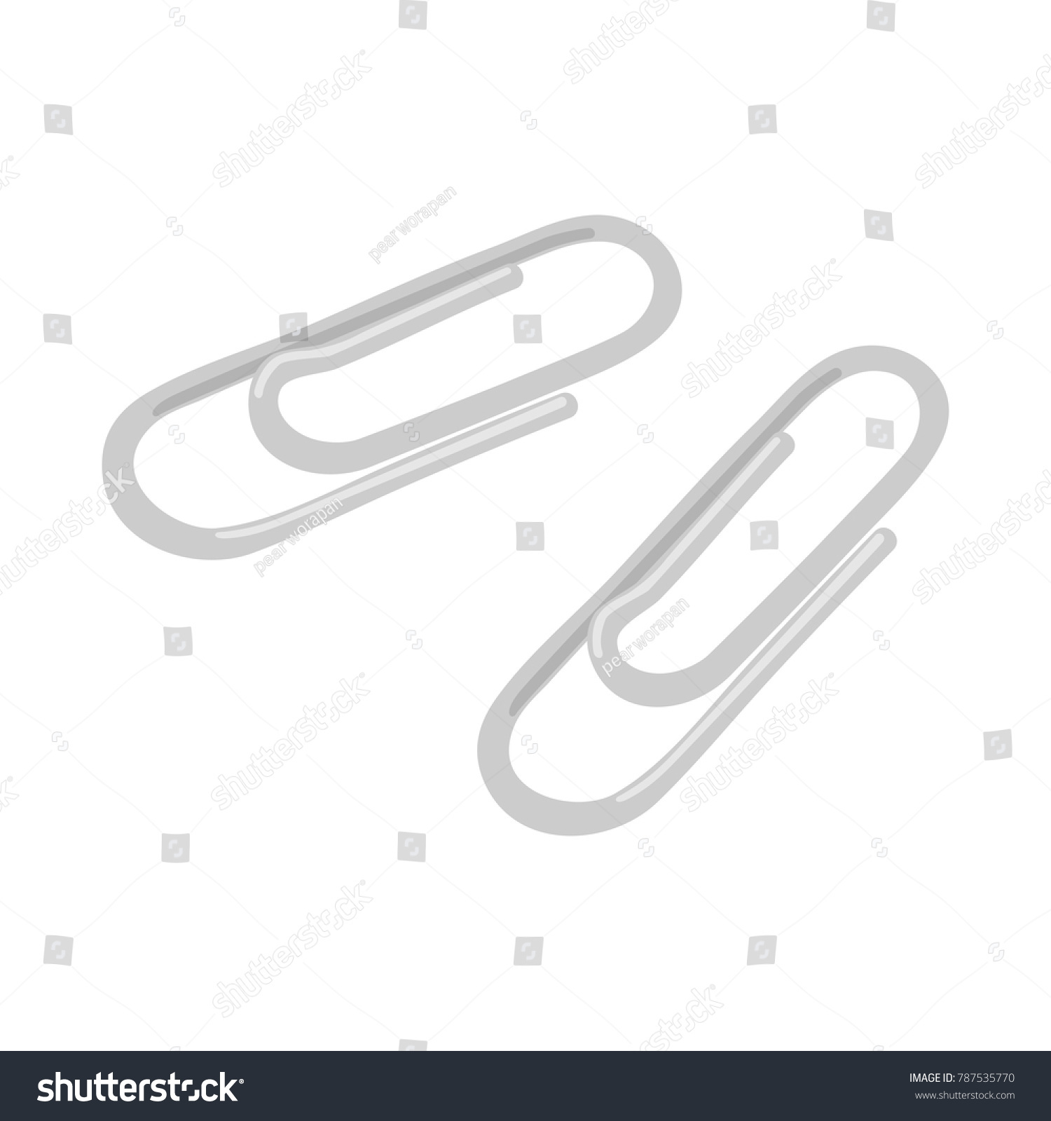 Wire Paper Clip Art Craft Vector Stock Vector (Royalty Free) 787535770 ...