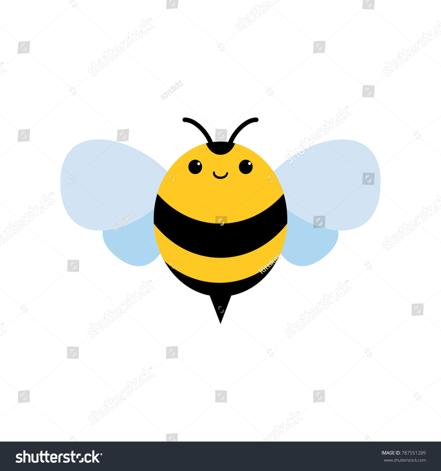 Honey Bee Icon Honey Vector Bee Stock Vector (Royalty Free) 787551289 ...