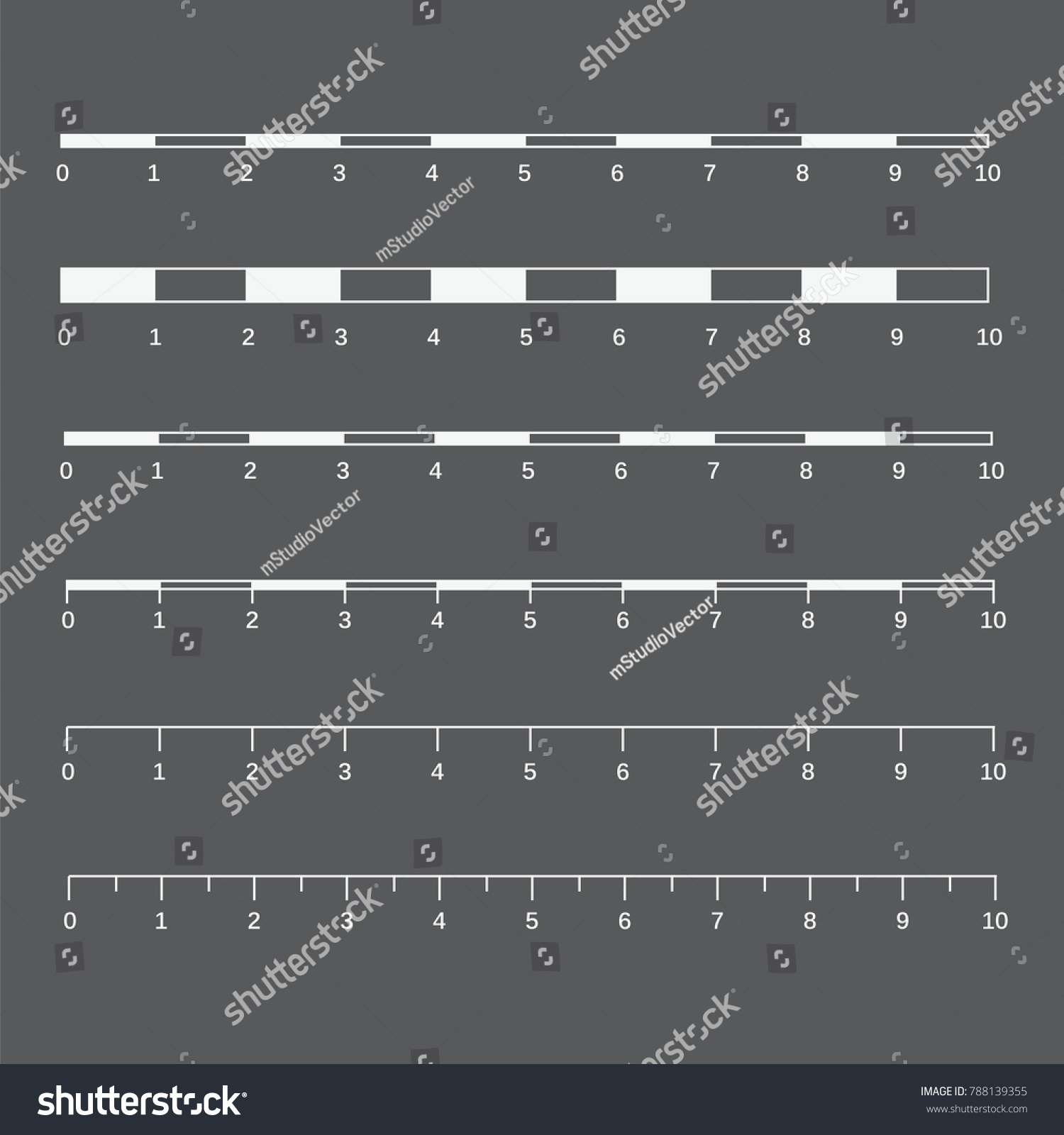 Map Scales Graphics Measuring Distances Scale Stock Vector (Royalty ...