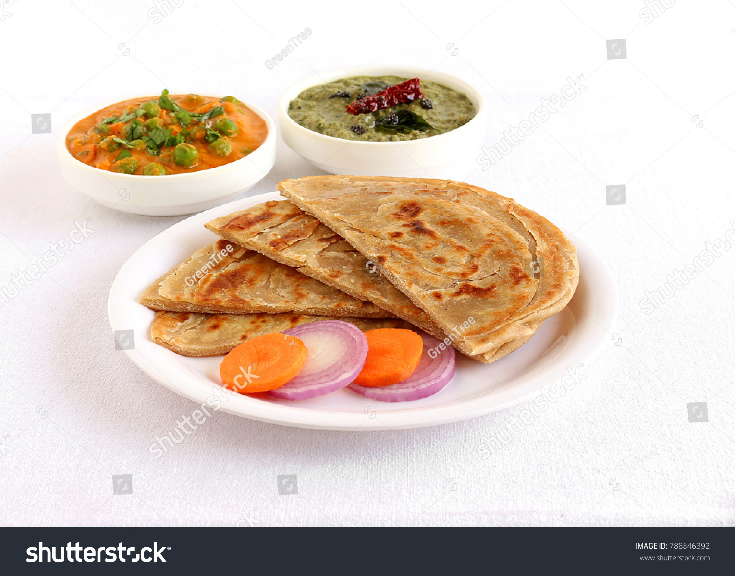 Kerala Paratha Type Indian Bread Carrot Stock Photo 788846392 ...