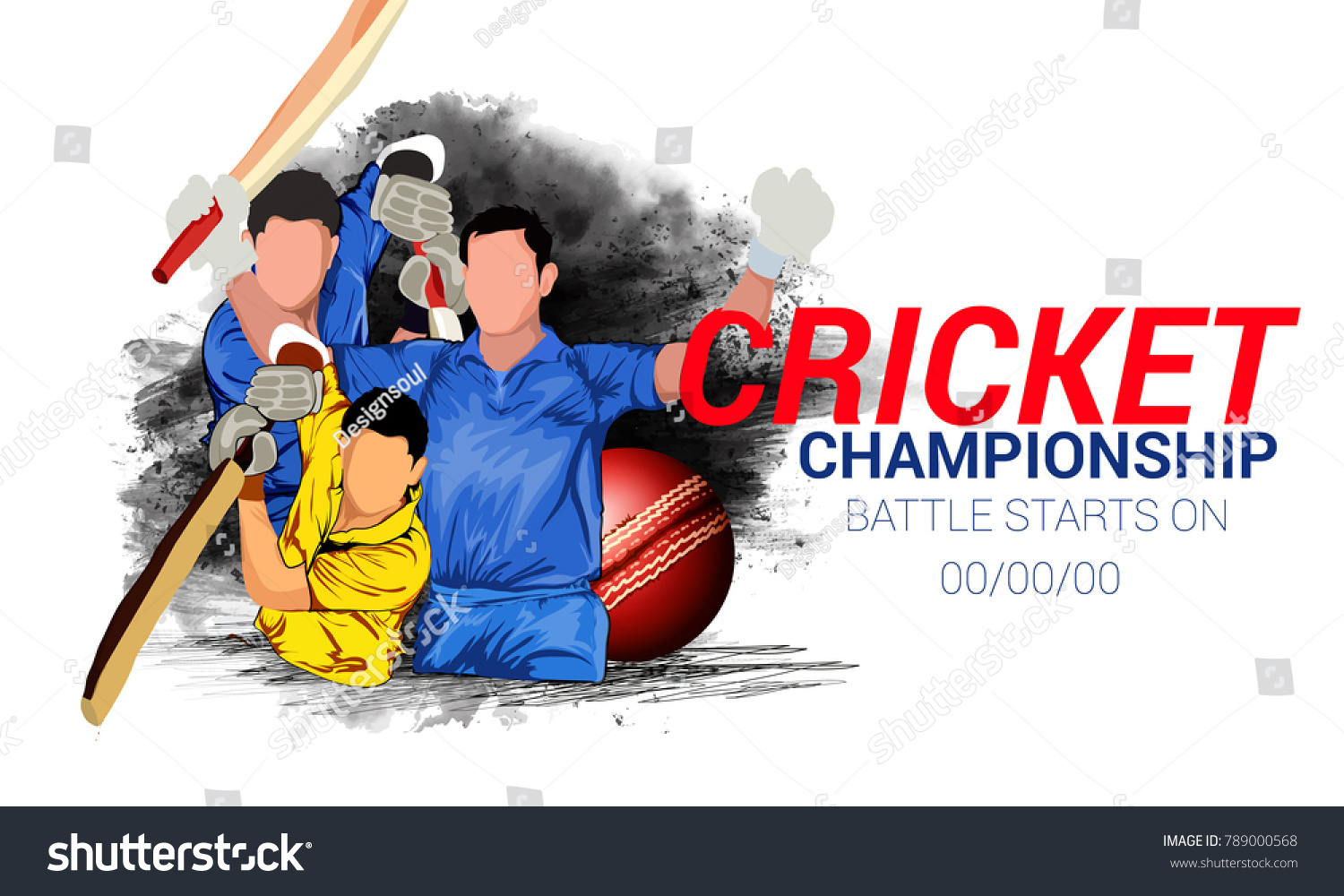 Cricket Championship Playing Cricket Stock Vector (Royalty Free ...