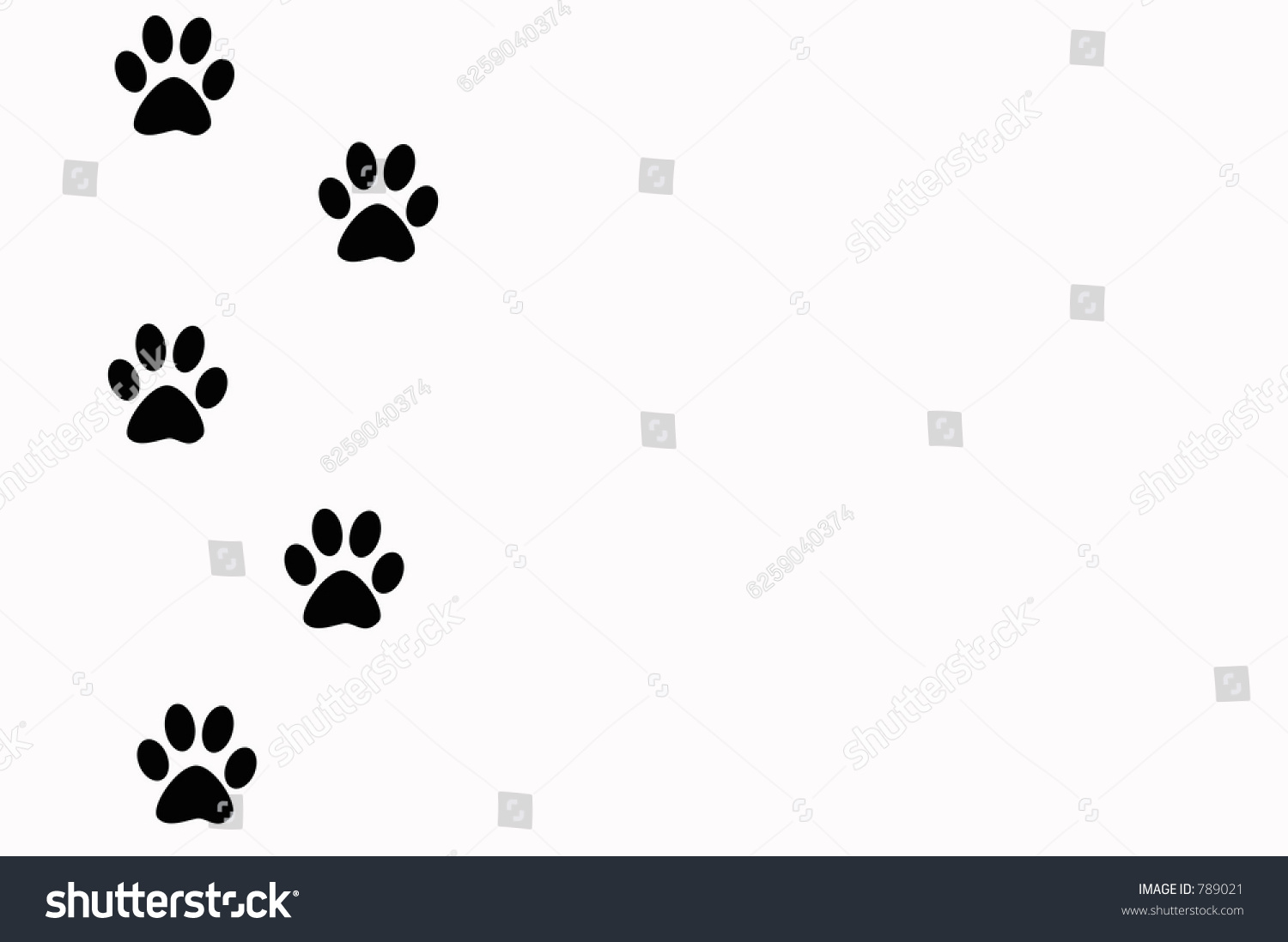 Paw Prints Stock Illustration 789021 