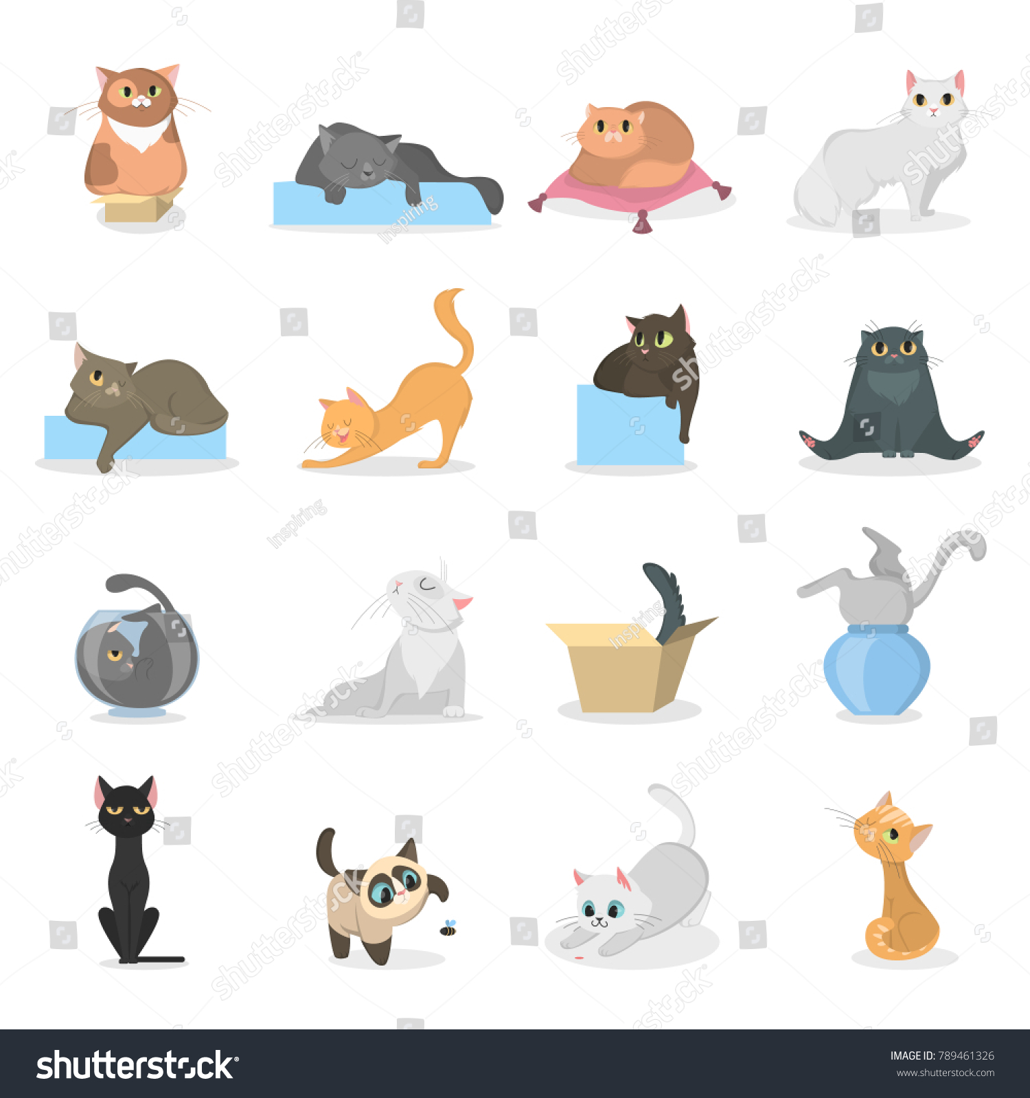 19,181 Sleep kitten Stock Vectors, Images & Vector Art | Shutterstock