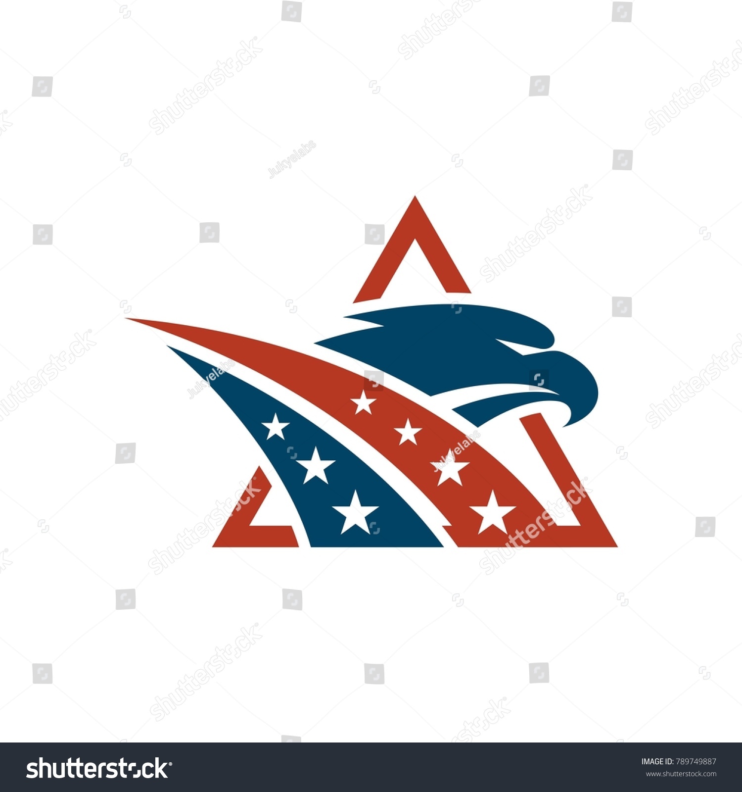 Eagle Logo Vector Template Stock Vector (Royalty Free) 789749887 ...