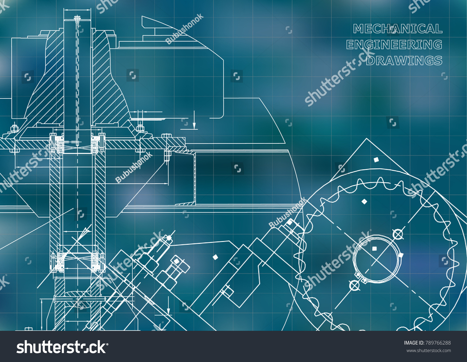 Engineering Backgrounds Mechanical Engineering Drawings Cover Stock ...