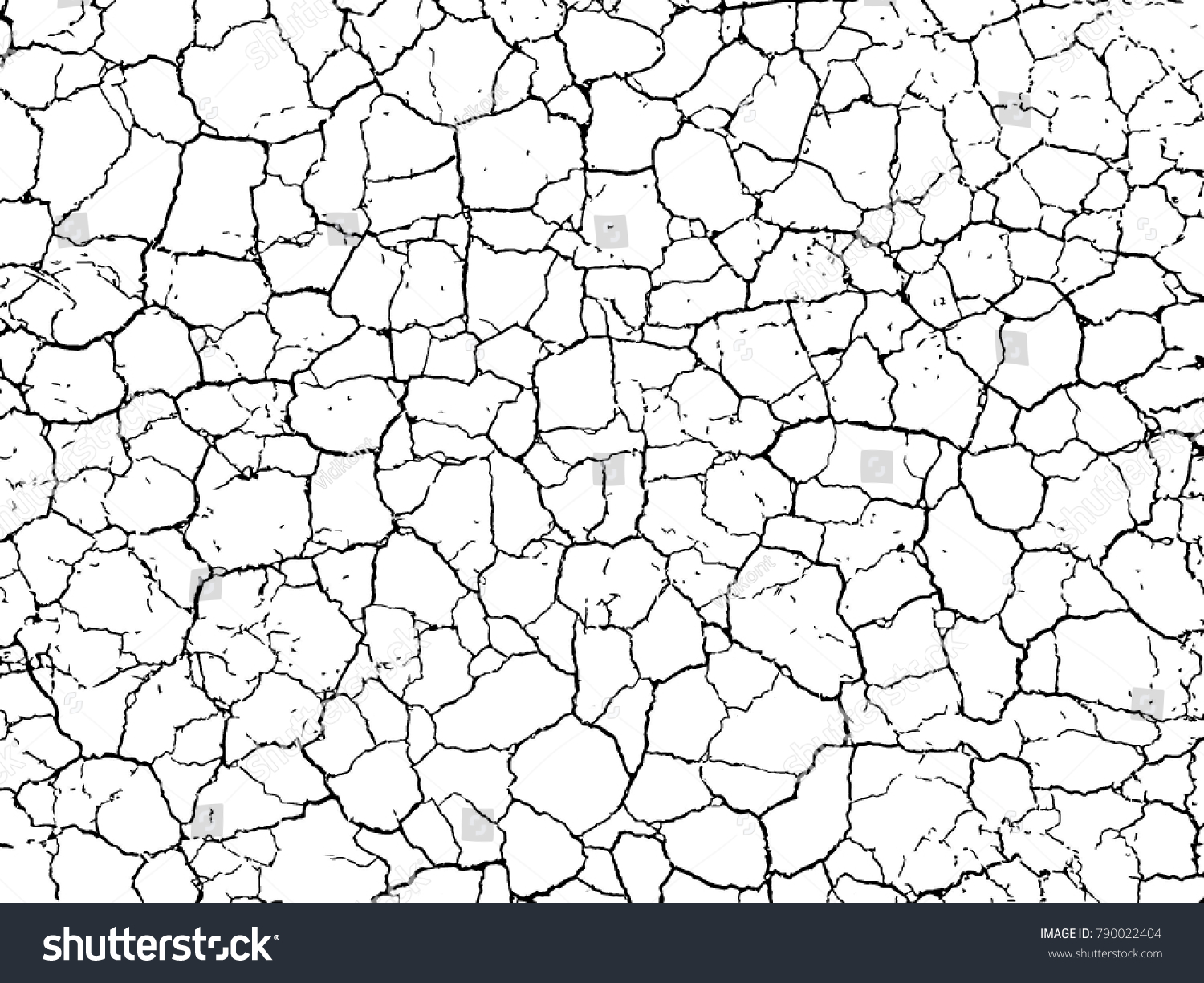 Cracks Texture White Black Vector Background Stock Vector (Royalty Free ...