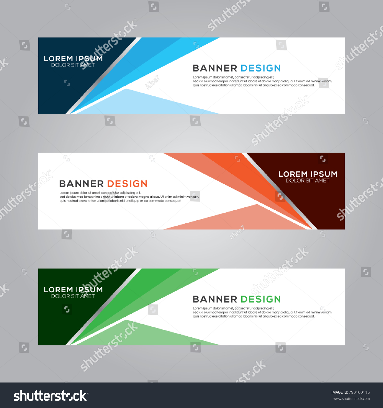 Abstract Banner Background Design Vector Template Stock Vector (Royalty