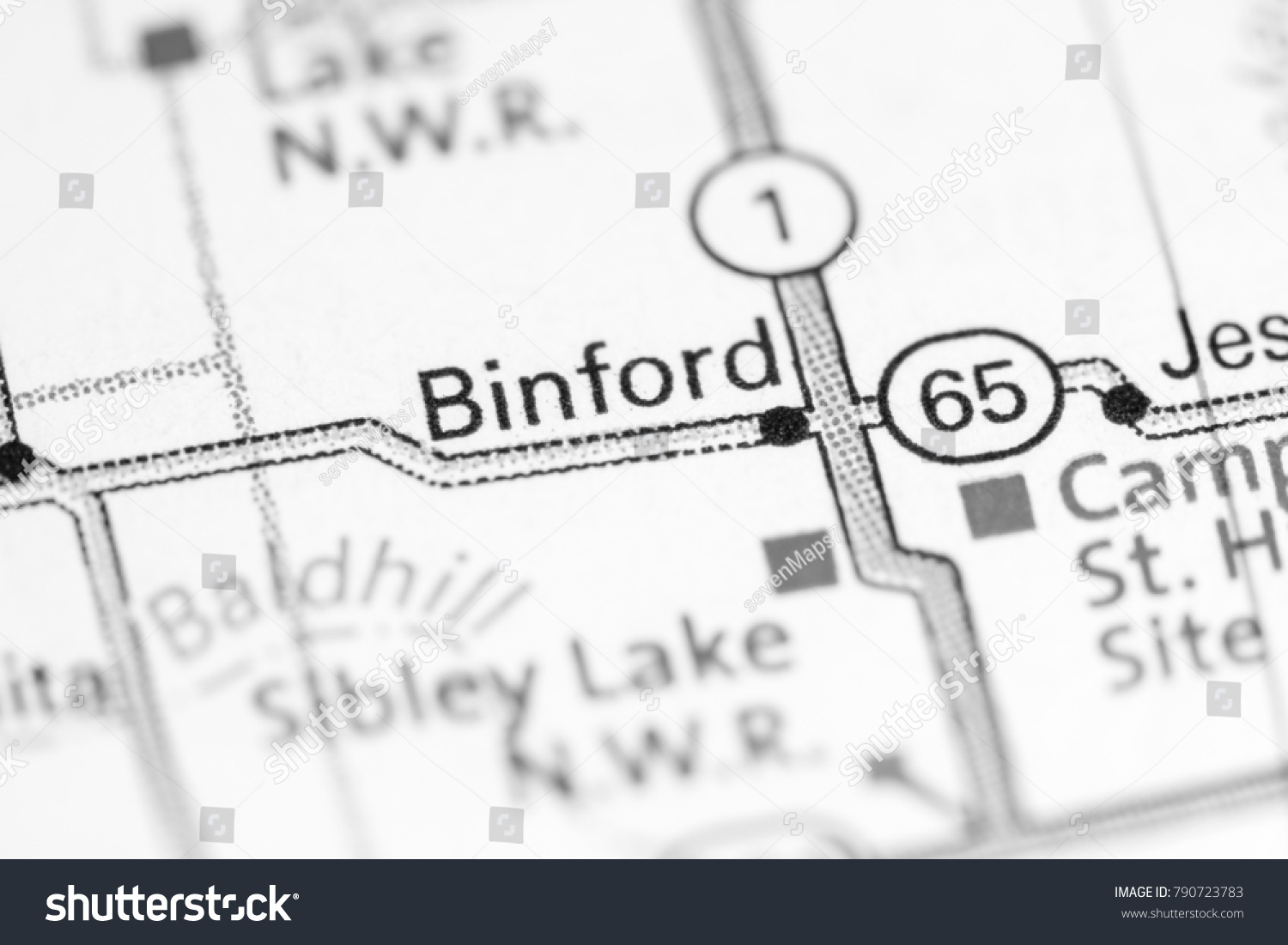 Binford North Dakota Usa On Map Stock Photo 790723783 | Shutterstock