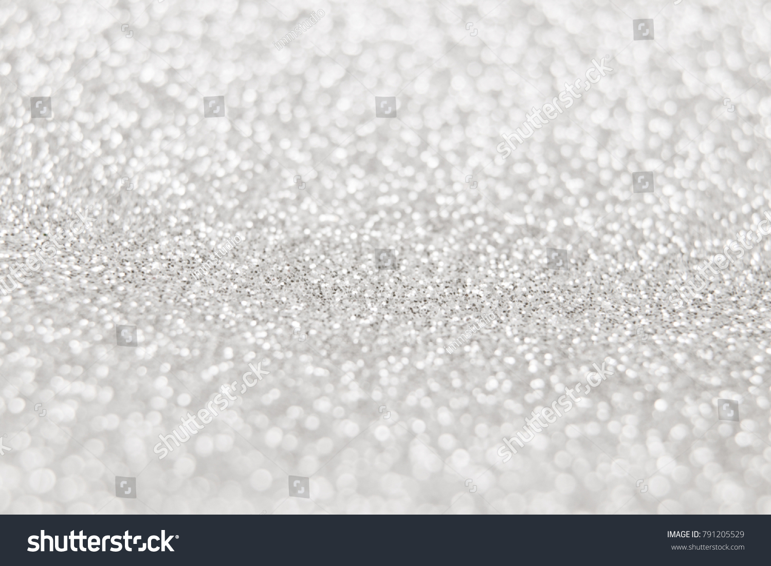White Silver Glitter Background Selective Focus Stock Photo 791205529 ...