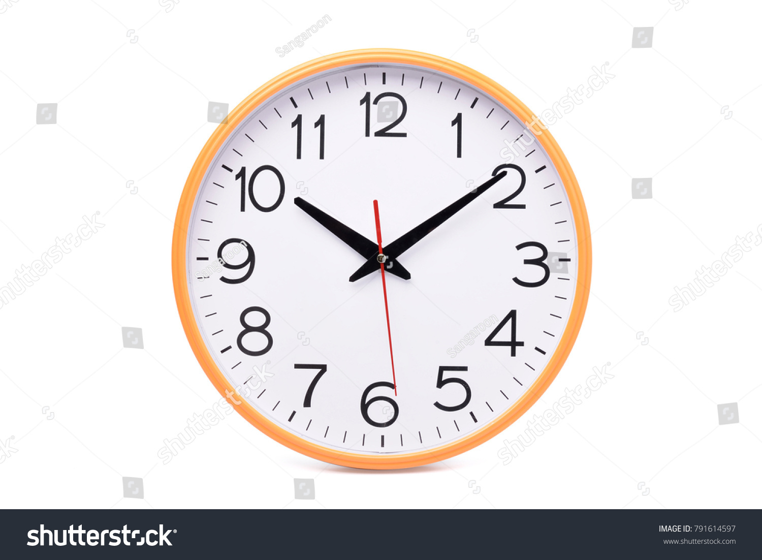 Modern Wall Clock Isolated On White Stock Photo 791614597 | Shutterstock