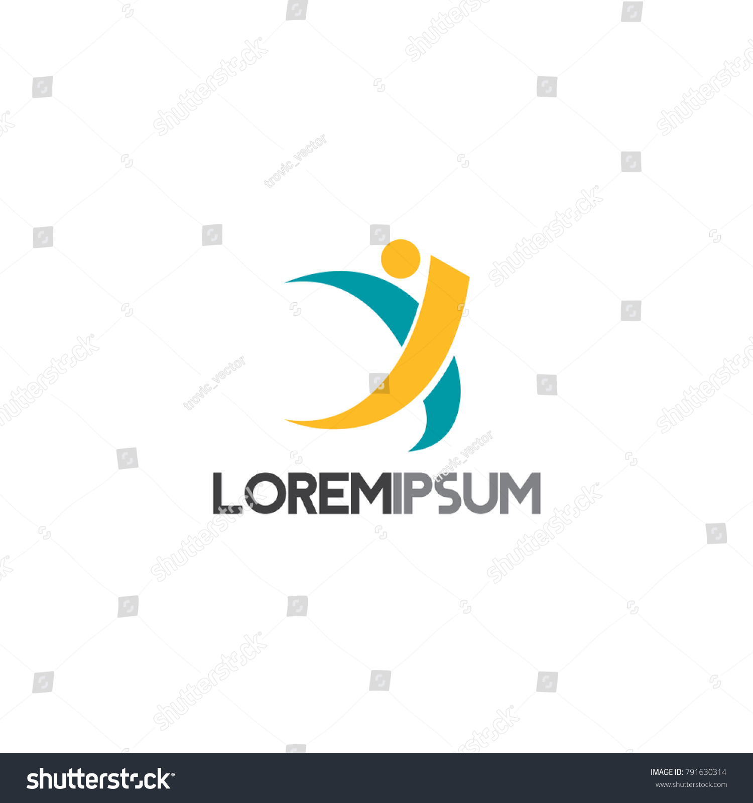 Joyfull Logo Abstract Vector Stock Vector (Royalty Free) 791630314 ...