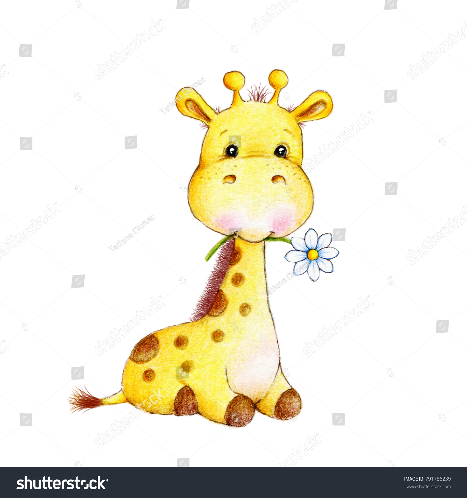 Милый Жирафик рисунок