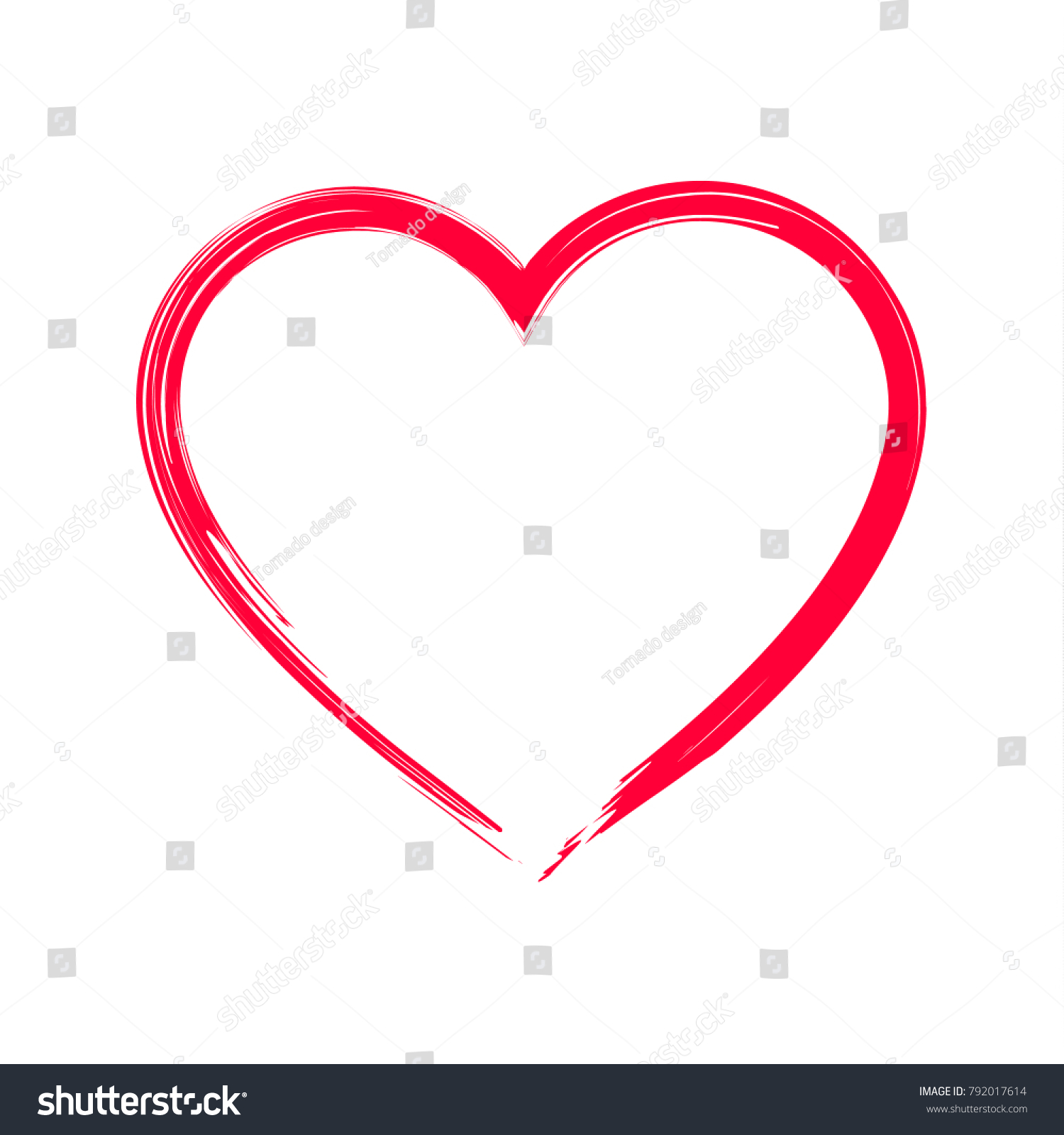 12,583 Painted heart outline Images, Stock Photos & Vectors | Shutterstock