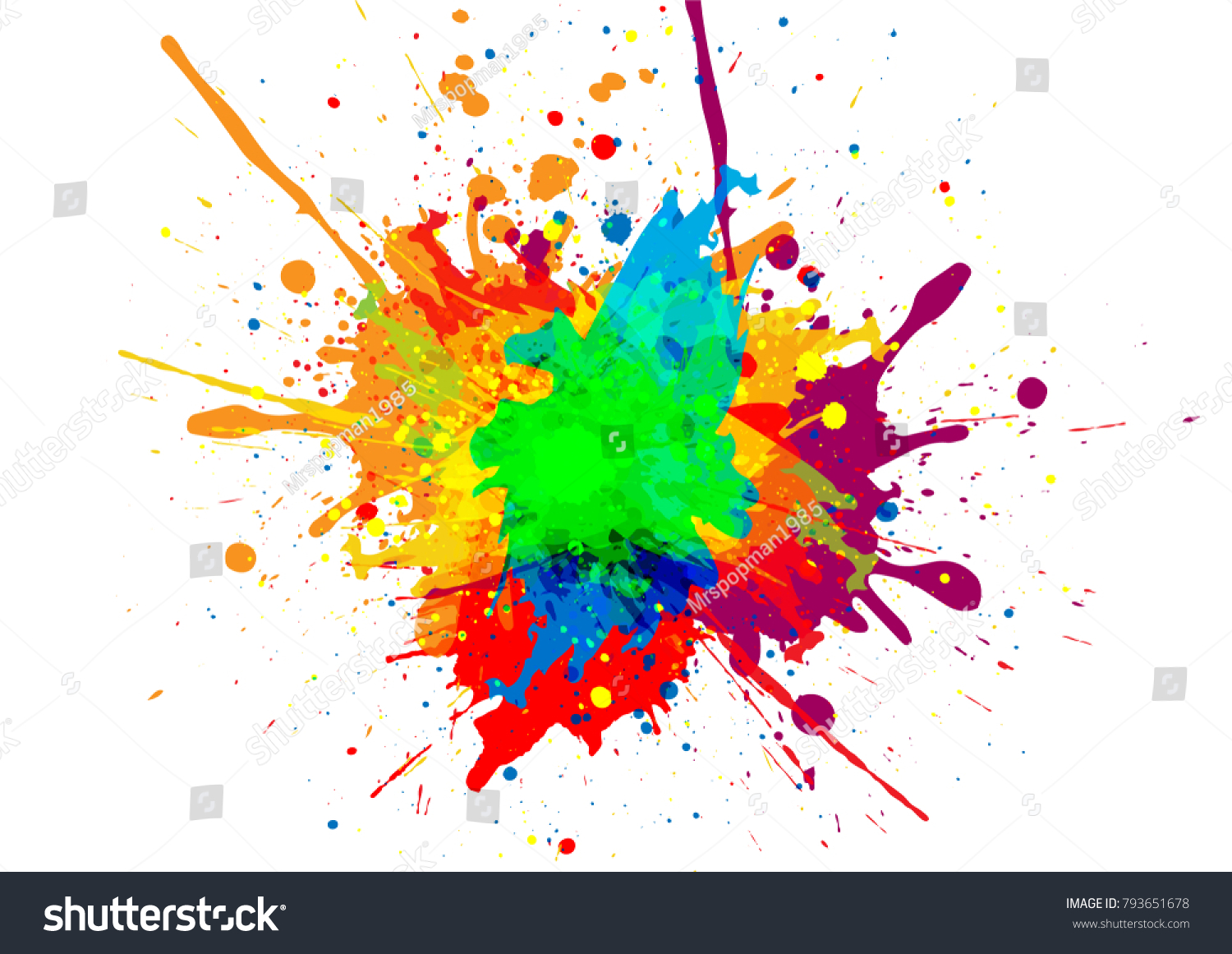 Abstract Vector Paint Color Design Background Stock Vector (Royalty ...