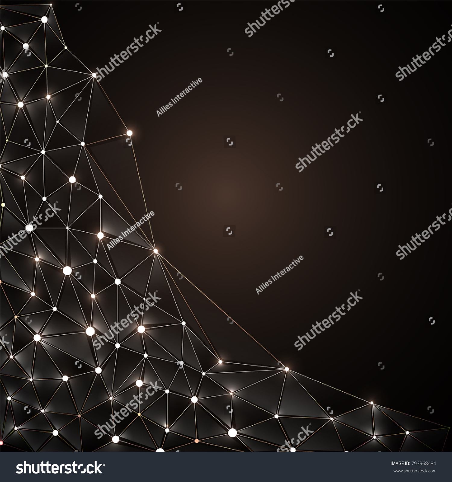 Blockchain Network Concept Distributed Ledger Computer Stock Vector ...