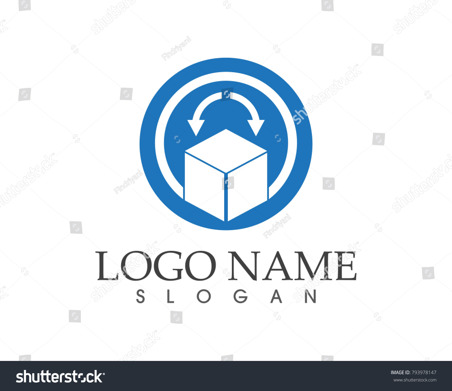 Drop Box Logo Design Template Stock Vector (Royalty Free) 793978147 ...