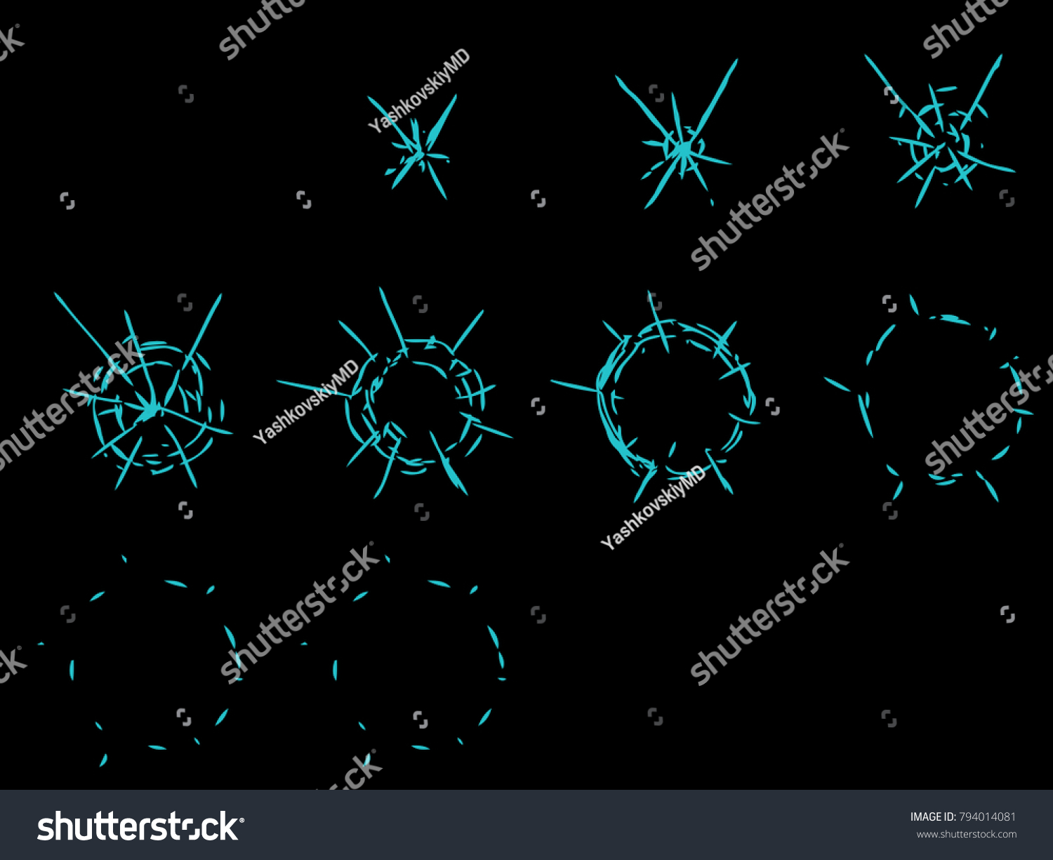 Sprite Sheets Impact Ready Games Stock Illustration 794014081 ...