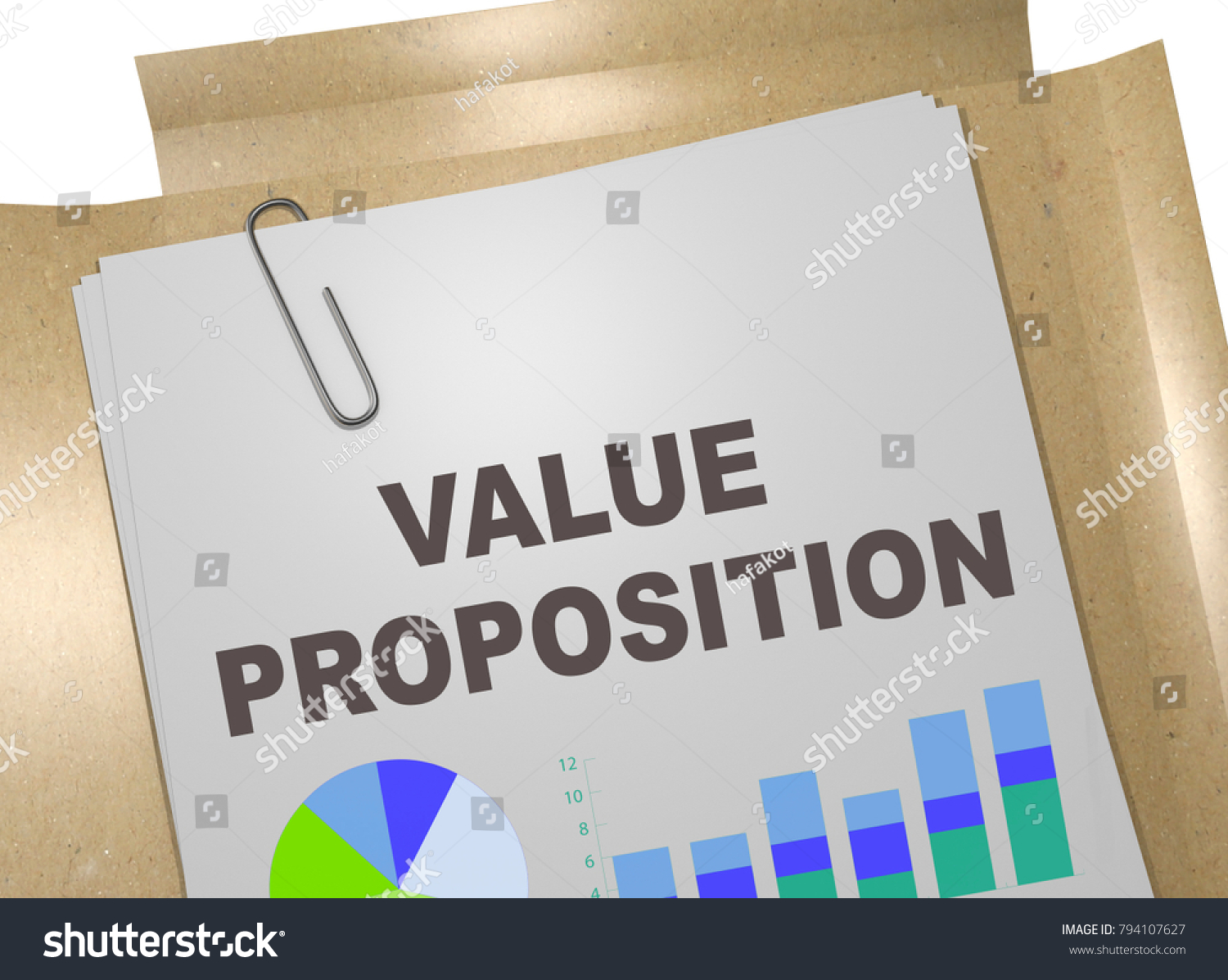 3d Illustration Value Proposition Title On Stock Illustration 794107627 ...