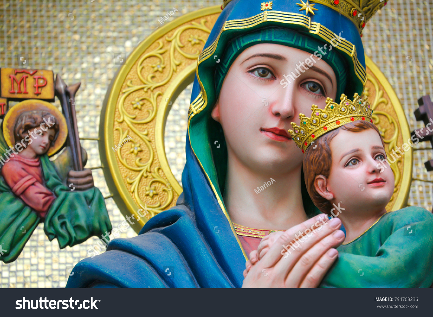 Statue Our Lady Perpetual Help Close Foto stock 794708236 Shutterstock.